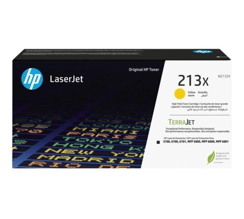 Тонер-картридж/ HP 213X Yellow High Yield Original LaserJet Toner Cartridge Тонер-картридж/ HP 213X Yellow High Yield Original LaserJet Toner Cartridge
