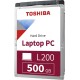 Жесткий диск/ HDD Toshiba SATA3 500Gb 2.5"" L200 Slim 5400 8Mb 1 year warranty
