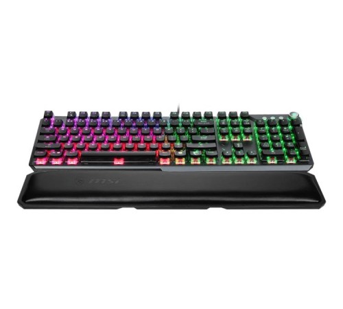 клавиатура проводная Gaming Keyboard MSI VIGOR GK71 SONIC, Wired, Mechnical, with Multimedia functions, Light & Fast Red MSI Sonic Switch, incl. Wrist Rest, RGB, Black