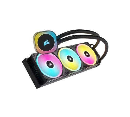 Система жидкостного охлаждения/ Water Cooling System Corsair iCUE LINK H150i RGB (360mm, Black, RGB/ Fans: 3x120mm, 63.1CFM, 37dBA, 2400RPM/Rad thickness 27mm/ S: 1851, 1700, 1200, 115X, AM5, AM4) Система жидкостного охлаждения/ Water Cooling System Corsair iCUE LINK H150i RGB (360mm, Black, RGB/ Fans: 3x120mm, 63.1CFM, 37dBA, 2400RPM/Rad thickness 27mm/ S: 1851, 1700, 1200, 115X, AM5, AM4)