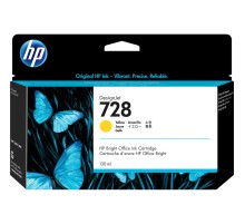 Картридж/ HP 728 130-ml Yellow DesignJet Ink Cartridge
