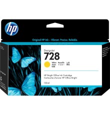 Картридж/ HP 728 130-ml Yellow DesignJet Ink Cartridge