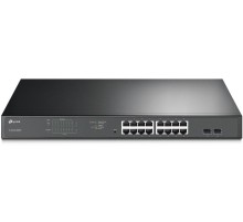 Коммутатор/ 16-Port Gigabit Easy Smart PoE+ Switch with 2 SFP