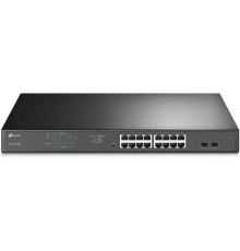 Коммутатор/ 16-Port Gigabit Easy Smart PoE+ Switch with 2 SFP