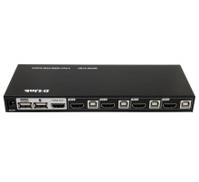 Коммутатор/ DKVM-410H 4-port KVM Switch, HDMI+USB ports