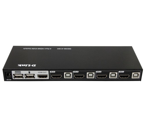 Коммутатор/ DKVM-410H 4-port KVM Switch, HDMI+USB ports