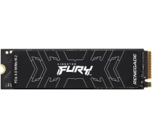 Твердотельный накопитель/ Kingston SSD Fury Renegade, 1000GB, M.2(22x80mm), NVMe, PCIe 4.0 x4, 3D TLC, R/W 7300/6000MB/s, IOPs 900 000/1 000 000, DRAM buffer 1024MB, TBW 1000, DWPD 0.55 (60 мес)