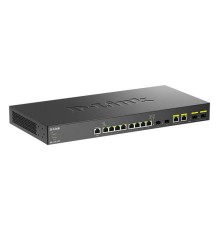 Коммутатор/ DXS-1210-12TC Smart L2+ Switch 8x10GBase-T, 2x10GBase-X SFP+, 2xCombo 10GBase-T/SFP+, CLI, RJ45 Console