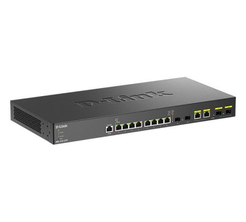 Коммутатор/ DXS-1210-12TC Smart L2+ Switch 8x10GBase-T, 2x10GBase-X SFP+, 2xCombo 10GBase-T/SFP+, CLI, RJ45 Console