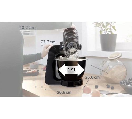 Кухонный комбайн BOSCH/ 1000 Вт, цвет черный Кухонный комбайн BOSCH/ 1000 Вт, цвет черный