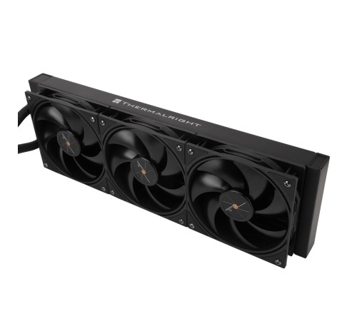 Водяное охлаждение для процессора/ Water Cooling System Thermalright Frozen Warframe Pro 360 Black (360mm, Black, / Fans: 3x120mm, 70.84CFM, 29.8dBA, 2000RPM/ Pump height 60mm, 23dBA, 3000RPM, Rad thickness 27mm/ S: 1200, 1700, 1851, 2011, 2066, 115X, AM4