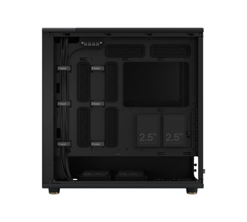 Корпус без блока питания/ Case Fractal Design North XL, Full-Tower, 3x140mm, 2xUSB-A 3.0 + 1xUSB 3.2 Type-C E-ATX, ATX, mATX, mITX Wood panel Charcoal Black