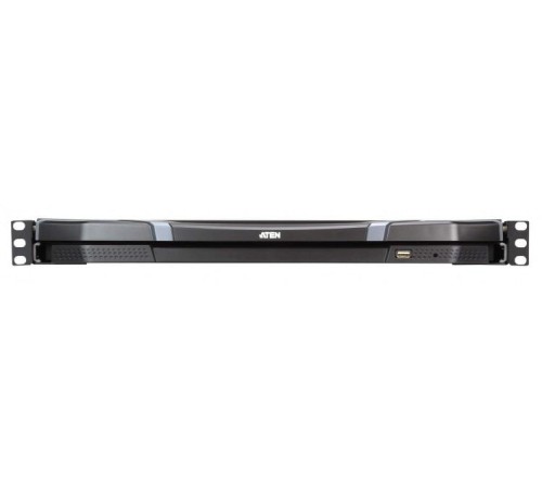 КВМ консоль ATEN 1U Ultra Short Depth 18.5” Short Depth USB HDMI Single Rail LCD Console (1920 x 1080)