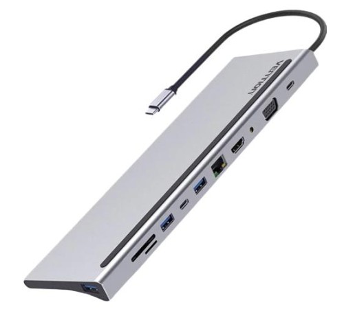 Мультифункциональная док-станция Vention USB Type C 11 в 1 Мультифункциональная док-станция Vention USB Type C 11 в 1