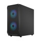 Корпус ПК без блока питания/ Case Fractal Design Focus 2 RGB, Midi-Tower, 2x140mm RGB, 2xUSB-A 3.2 ATX, mATX, mITX Black
