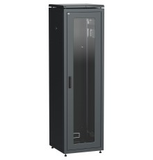 Шкаф сетевой 19" LINEA N 33U 600х600 мм стеклянная передняя дверь черный