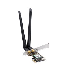 Адаптер Wi-Fi/ 3000Mbps Wi-Fi 6 / Bluetooth 5.0 PCI Express Adapter, Intel AX200 module, 2T2R, 2402Mbps at 5GHz + 574Mbps at 2.4GHz, 802.11ax/ac/a/b/g/n, 2 detachable antennas, Ver 1.0