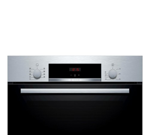 Встраиваемая электрическая духовка BOSCH 59.5x59.4x54.8 см, 66 л, гриль, конвекция, нержавеющая сталь