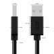 GCR Кабель 0.15m USB 2.0, AM/AM, черный, 28/28 AWG, экран, армированный, морозостойкий