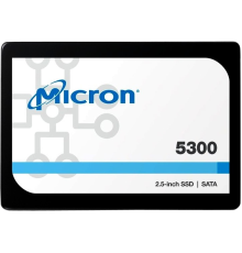 Твердотельный накопитель Micron 5300PRO 3.84TB SATA 2.5" 3D TLC R540/W520MB/s MTTF 3М 95000/22000 IOP 8410TBW SSD Enterprise Solid State Drive, 1 year, OEM