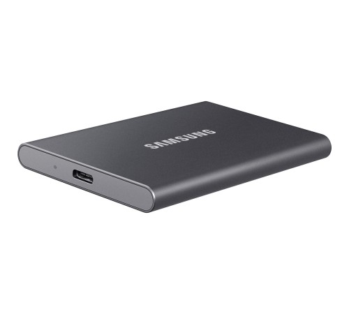 Внешние HDD и SSD/ Samsung External SSD T7, 2000GB, Type-C, USB 3.2 Gen2, R/W 1050/1000MB/s, 85x57x8mm, Titan Gray (12 мес.) Внешние HDD и SSD/ Samsung External SSD T7, 2000GB, Type-C, USB 3.2 Gen2, R/W 1050/1000MB/s, 85x57x8mm, Titan Gray (12 мес.)