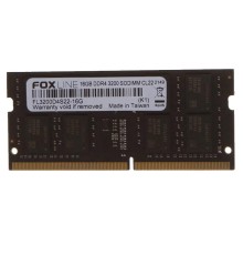 Память оперативная/ Foxline SODIMM 16GB 3200 DDR4 CL22 (2Gb*8)