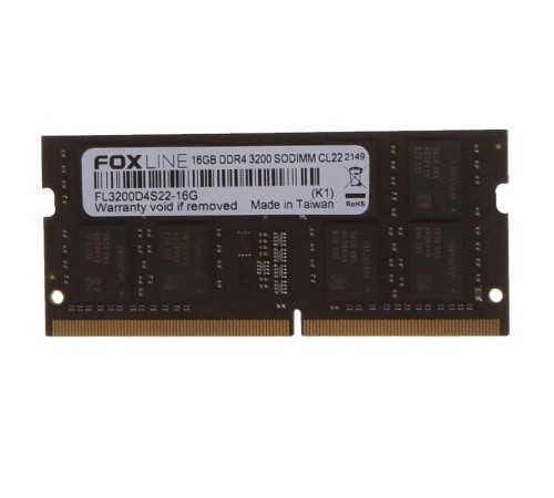 Память оперативная/ Foxline SODIMM 16GB 3200 DDR4 CL22 (2Gb*8) Память оперативная/ Foxline SODIMM 16GB 3200 DDR4 CL22 (2Gb*8)