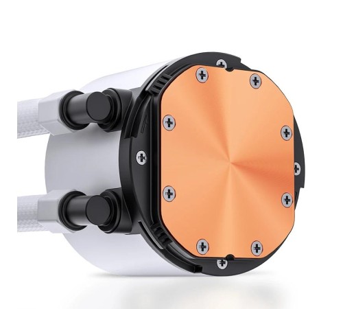 Система жидкостного охлаждения/ Water Cooling System JONSBO TG-240 White (260W, 240mm, White, ARGB/ Fans: 2x120mm, 66.19CFM, 35.4dBA, 1800RPM/ Pump height 72mm, 30dBA, 2400RPM, Rad thickness 27mm/ S: 1700, 1200, 115X, AM5, AM4) Система жидкостного охлаждения/ Water Cooling System JONSBO TG-240 White (260W, 240mm, White, ARGB/ Fans: 2x120mm, 66.19CFM, 35.4dBA, 1800RPM/ Pump height 72mm, 30dBA, 2400RPM, Rad thickness 27mm/ S: 1700, 1200, 115X, AM5, AM4)