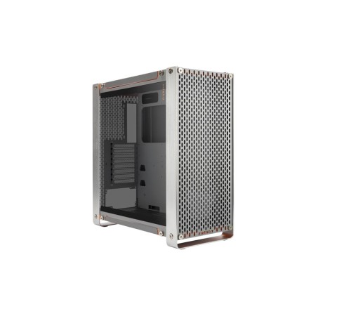 Корпус без блока питания/ Case InWin Dubili, Full-Tower, TG, 4x140mm, 2xUSB-A 3.2 + 1xUSB-C 3.2, E-ATX, ATX, mATX, mITX Titanium Grey