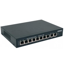 Коммутатор/ OSNOVO PoE коммутатор, 8 x FE с поддержкой PoE (IEEE 802.3af/at), 2 x GE, до 30W на порт, суммарно до 115W