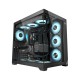Корпус без блока питания/ Case PCCooler C3T700 BK, Midi-Tower, TG, no fans, 1xUSB-A 3.0 + 1xUSB-A 2.0 + 1xUSB-C, ATX, mATX, mITX Black