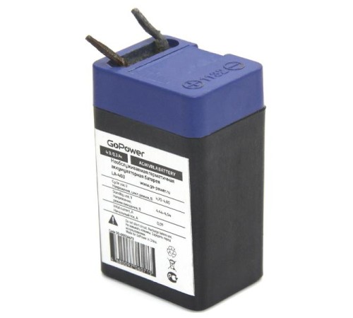Аккумулятор свинцово-кислотный GoPower LA-403 4V 0.3Ah (1/200) Аккумулятор свинцово-кислотный GoPower LA-403 4V 0.3Ah (1/200)