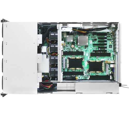 Серверная платформа/ HA401-VG, 4U, 2x2LGA-3647, 24-bay storage server, 24x SATA/SAS hot-swap 3.5"/2.5" universal bay, 2x canister, 4x 9mm 2.5" internal bay, 12G expander board with 2x SFF-8643, 2x SFF-8644, 1300W 1+1 redundant power supply,