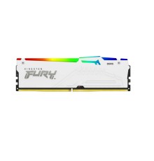 Память оперативная/ Kingston 64GB 6000MT/s DDR5 CL40 DIMM (Kit of 4) FURY Beast White RGB XMP