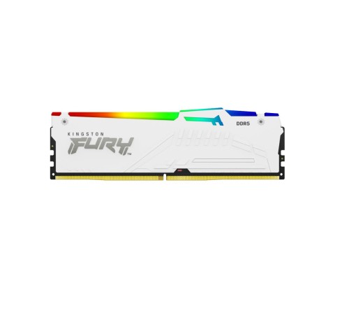 Память оперативная/ Kingston 64GB 6000MT/s DDR5 CL40 DIMM (Kit of 4) FURY Beast White RGB XMP Память оперативная/ Kingston 64GB 6000MT/s DDR5 CL40 DIMM (Kit of 4) FURY Beast White RGB XMP