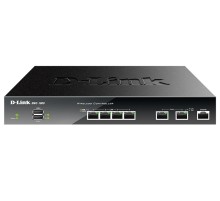 Контроллер/ DWC-1000/C WLAN Controller, 4x1000Base-T, 2x1000Base-T Option, 2xUSB ports, RJ45 Consol, 12/66 Unified APs management ability