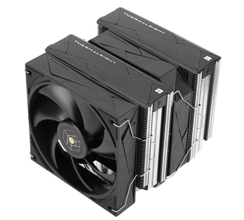 Кулер для процессора/ CPU Cooler Thermalright Royal Pretor 130 (4-pin PWM, 158mm, Ni/Cu, 6x6mm, 1x120+1x130mm, 80.45CFM/81.88CFM, 29.4dBA/28.3dBA, 2150PM/1750RPM, S: 1200, 1700, 1851, 2011, 2066, 115X, AM4, AM5, silver, black) Кулер для процессора/ CPU Cooler Thermalright Royal Pretor 130 (4-pin PWM, 158mm, Ni/Cu, 6x6mm, 1x120+1x130mm, 80.45CFM/81.88CFM, 29.4dBA/28.3dBA, 2150PM/1750RPM, S: 1200, 1700, 1851, 2011, 2066, 115X, AM4, AM5, silver, black)