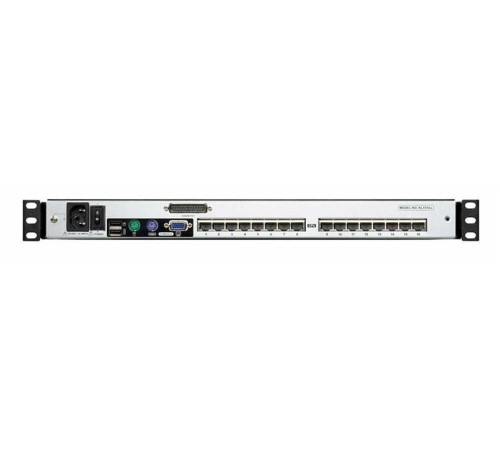 КВМ переключатель ATEN 16P CAT-5 HIGH DENSITY DUAL RAIL LCD KVM
