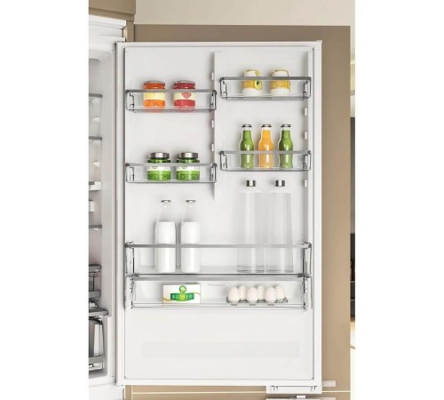 Встраиваемые холодильники Whirlpool 70 см, 193.5х54.3х69 см, 295/99 л, инверторный компрессор, автоматическая разморозка, зона свежести влажная, сенсорное управление, технология 6 SMYSL FreshControl, MultiFlow, FreezeControl, перенавешиваемые дверцы, скол