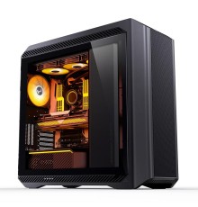 Корпус без блока питания/ Case JONSBO D500, Full-Tower, TG, 3x140mm ARGB, 2xUSB-A 3.2 + 1xUSB-C 3.2, E-ATX, ATX, mATX, mITX Black