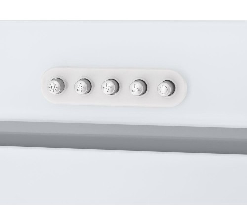 ВЫТЯЖКА HOMSair CROСUS PUSH 52 Glass White/ полновстраиваемая, кнопочное управление, 3 скорости, 850 м3/ч, до 30 м2, 53 дБ, угольный фильтр CF02X - 2 шт, ШхВхД: 518х191х290 мм, белый цвет