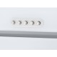 ВЫТЯЖКА HOMSair CROСUS PUSH 52 Glass White/ полновстраиваемая, кнопочное управление, 3 скорости, 850 м3/ч, до 30 м2, 53 дБ, угольный фильтр CF02X - 2 шт, ШхВхД: 518х191х290 мм, белый цвет