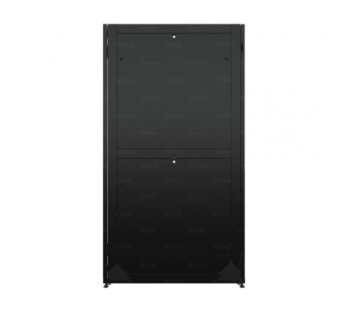 19" Напольный серверный шкаф NTSS DS 48U 600х1070 мм, двойные боковые стенки, панель потолка с 4-я вводами, дверь перфорированная, дверь перфорированная двухстворчатая, регулируемые опоры, ролики, заземление, черный RAL 9005