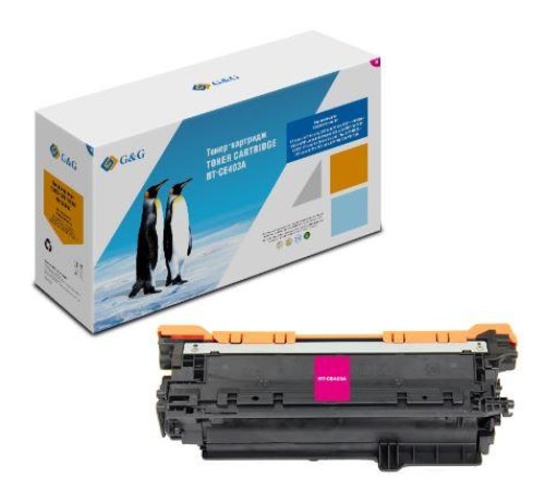 Картридж Cartridge G&G 507A для HP CLJ M551/M575/M570; Canon LBP7780 с чипом 6 000   , пурпурный аналог CE403A  гарантия 36 мес.