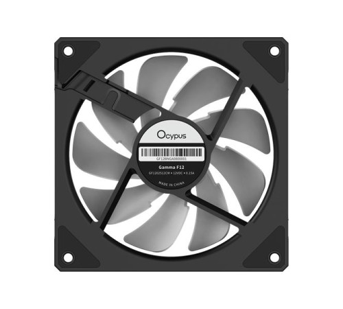 Вентилятор для корпуса Ocypus Gamma F12 BK ARGB, 120x120x25mm, 4-PIN PWM, 800-1600 RPM, 31 DBA MAX, HYDRO BEARING