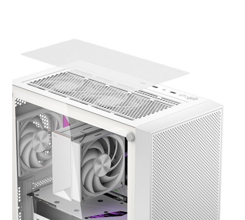 Корпус без блока питания/ Case PCCooler C3B310 WH, Mini-Tower, TG, Mesh, no fans, 2xUSB-A 2.0 + 1xUSB-A 3.0, mATX, mITX White Корпус без блока питания/ Case PCCooler C3B310 WH, Mini-Tower, TG, Mesh, no fans, 2xUSB-A 2.0 + 1xUSB-A 3.0, mATX, mITX White