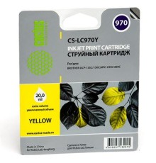 -/ Картридж струйный Cactus CS-LC970Y желтый (20мл) для Brother MFC-260c/235c/DCP-150c/135c