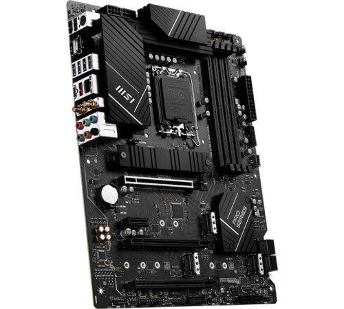 Материнская плата/ MB MSI INTEL Z790 s1700, 4xDDR5(256GB), HDMI 2.1/DP, 1xPCIe 5.0x16, 1xPCIe 4.0x16, 1xPCIe 3.0x16, 1xPCIe 3.0, 1xLAN (2.5GbE), Wi-Fi, BT, 6xSATA 6Gb/s, 4xM.2, 1xUSB-C, 3xUSB 3.2, 4xUSB 2.0, 1xPS/2, ATX Материнская плата/ MB MSI INTEL Z790 s1700, 4xDDR5(256GB), HDMI 2.1/DP, 1xPCIe 5.0x16, 1xPCIe 4.0x16, 1xPCIe 3.0x16, 1xPCIe 3.0, 1xLAN (2.5GbE), Wi-Fi, BT, 6xSATA 6Gb/s, 4xM.2, 1xUSB-C, 3xUSB 3.2, 4xUSB 2.0, 1xPS/2, ATX