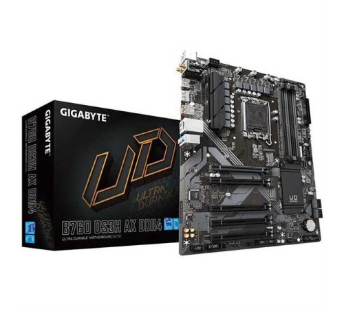 Материнская плата/ MB GIGABYTE INTEL B760 s1700, 4xDDR5(192GB), HDMI 2.0/DP, 1xPCIe 4.0x16, 4xPCIe 3.0x16, 1xLAN, 4xSATA 6Gb/s, 2xM.2, 1xUSB-C, 1xUSB 3.2, 4xUSB 2.0, 1xPS/2, ATX Материнская плата/ MB GIGABYTE INTEL B760 s1700, 4xDDR5(192GB), HDMI 2.0/DP, 1xPCIe 4.0x16, 4xPCIe 3.0x16, 1xLAN, 4xSATA 6Gb/s, 2xM.2, 1xUSB-C, 1xUSB 3.2, 4xUSB 2.0, 1xPS/2, ATX