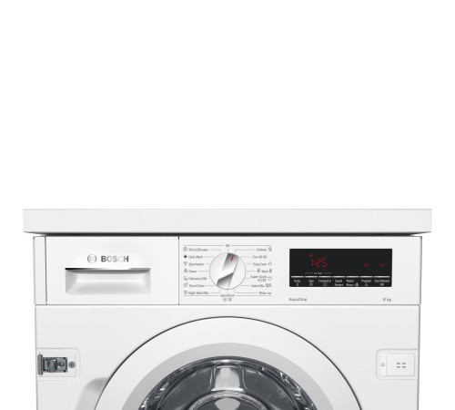 Встраиваемая стиральная машина BOSCH 60x55.5x85см, фронтальная загрузка, объем загрузки белья 8кг, 1400 об/мин